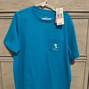 Vineyard Vines Kids Blue T-Shirt - Skiing
